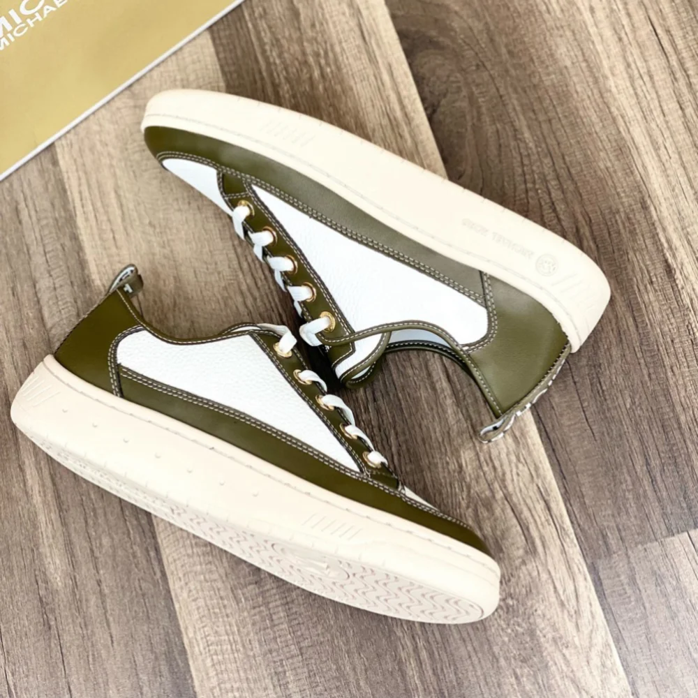 Michael Kors Shea Lace up Sneakers Olive color